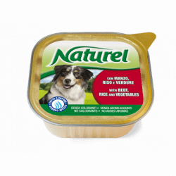 Natureldog vaschetta 300gr alimento umido per cani